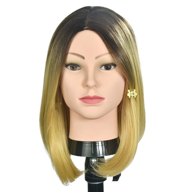 Ba Sha Professional Cosmetology Mannequin Head - Female Bald Head for Wigs, Making, Hat Display, Glasses - Free Clamp - Image 5